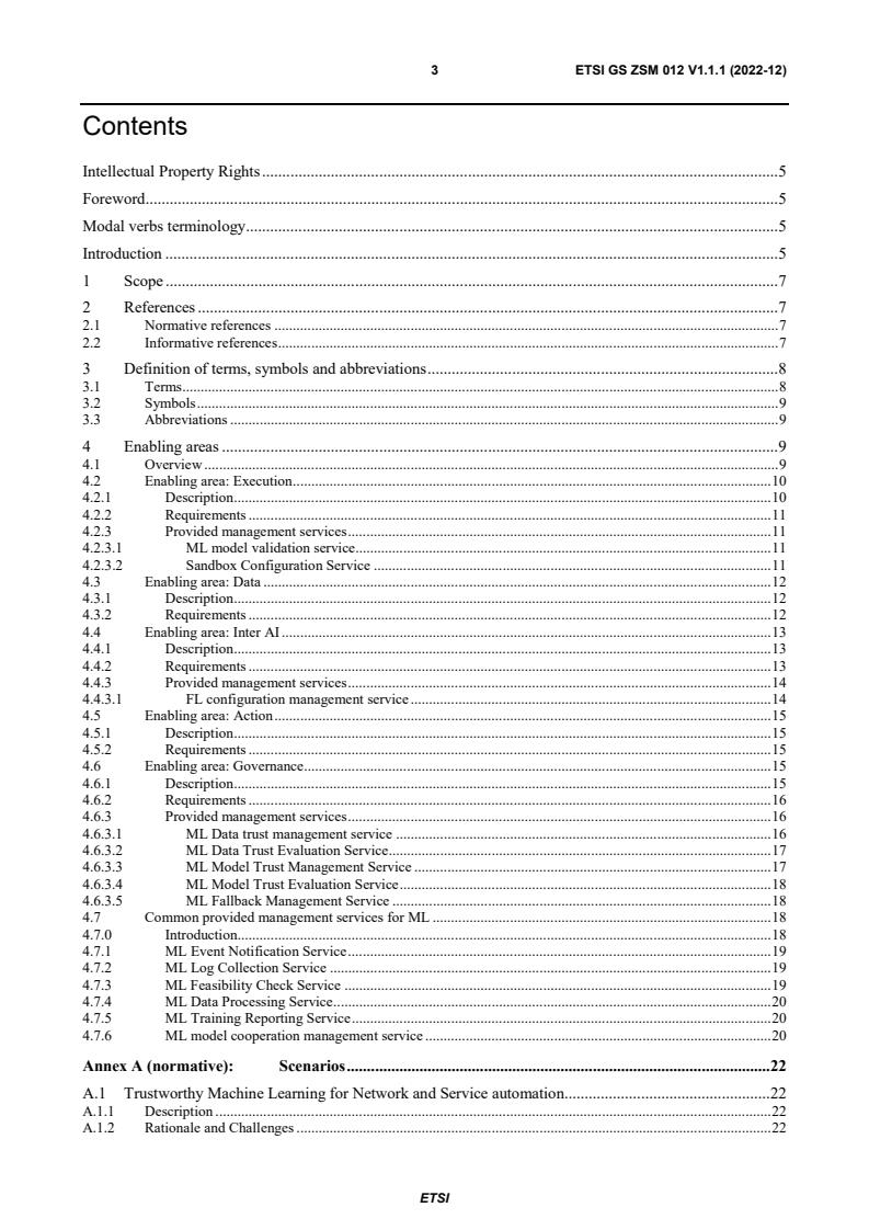 ETSI GS ZSM 012 V1.1.1 (2022-12) - Zero-touch network and Service Management (ZSM); Enablers for Artificial Intelligence-based Network and Service Automation