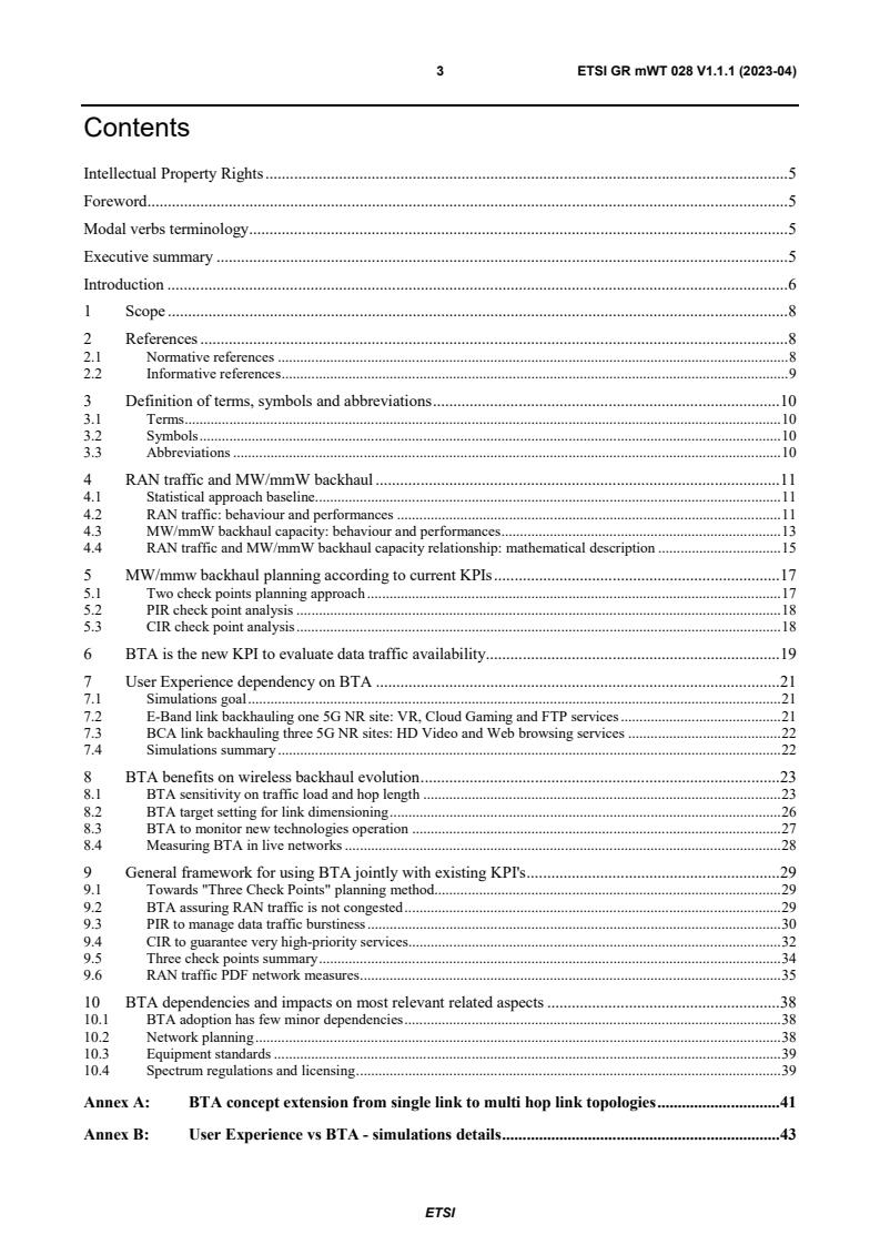 ETSI GR mWT 028 V1.1.1 (2023-04) ETSI GR mWT 028 V1.1.1 (2023-04) - New KPIâs for planning microwave and millimeter wave backhaul network
