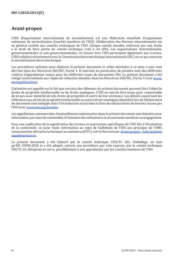 ISO 12818:2013 ISO 12818:2013 - Emballages en verre -- Tolérences standard pour flaconnage - Page 4 preview
