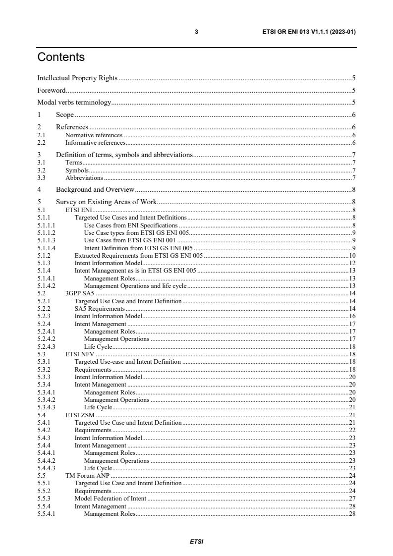 ETSI GR ENI 013 V1.1.1 (2023-01) - Experiential Networked Intelligence (ENI); Intent Policy Model Gap Analysis