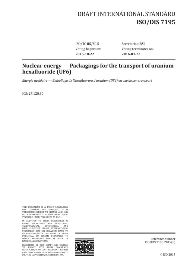 ISO/DIS 7195