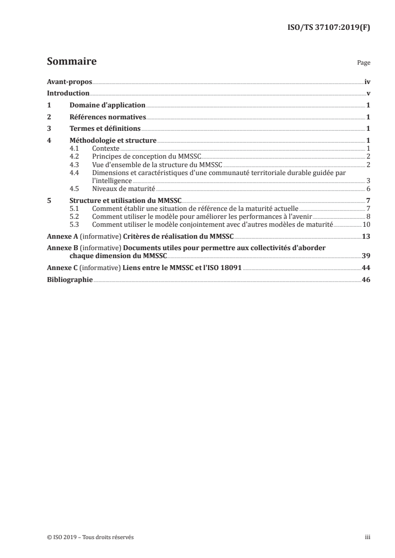 ISO/TS 37107:2019 - Villes et communautés territoriales durables — Modèle de maturité pour des communautés territoriales durables et intelligentes
Released:12/3/2020