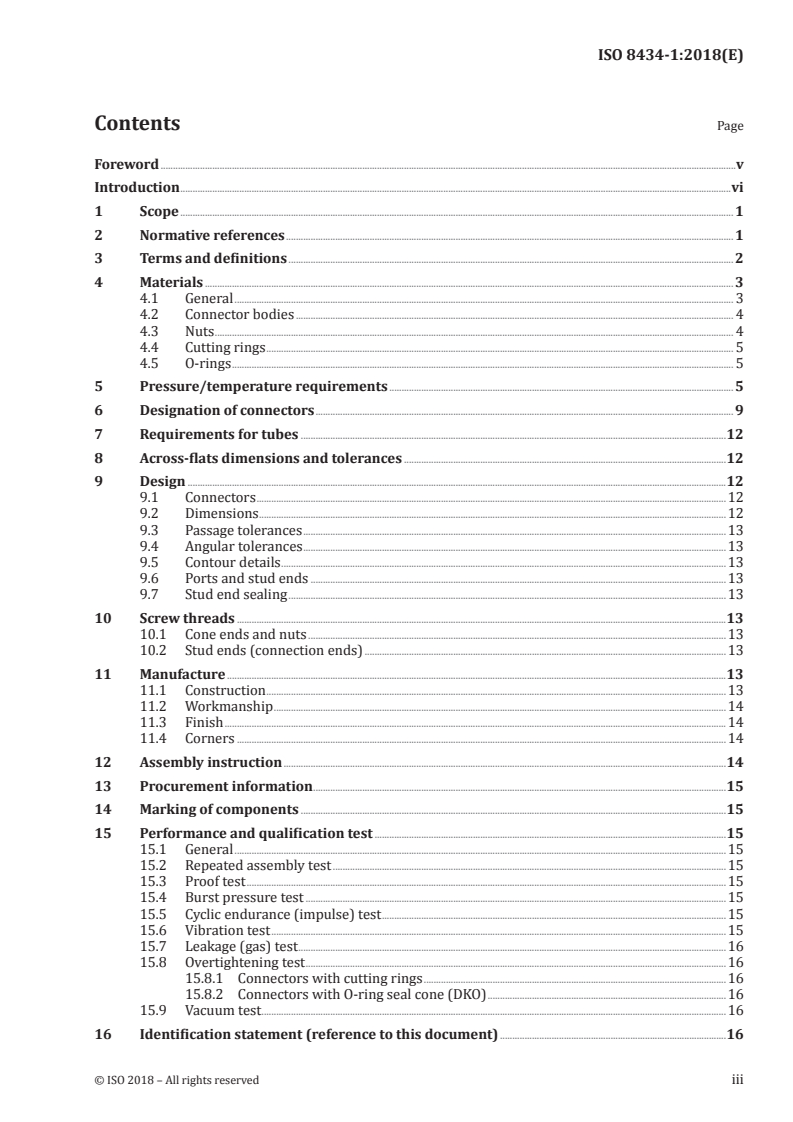 ISO 8434-1:2018 ISO 8434-1:2018 - Metallic tube connections for fluid power and general use — Part 1: 24° cone connectors
Released:10/25/2018