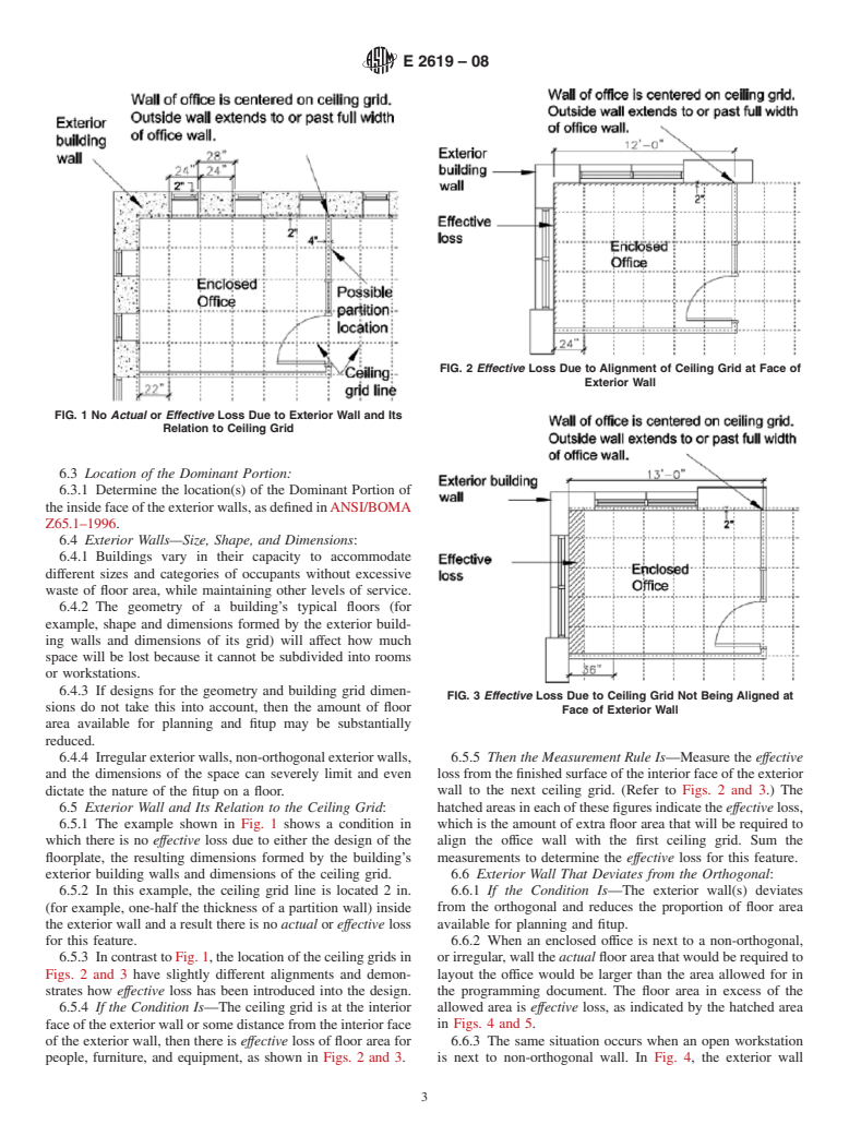 ASTM E2619-08 - Standard Practice for Measuring and Calculating Building Loss Features That Take Up Floor Area in Buildings