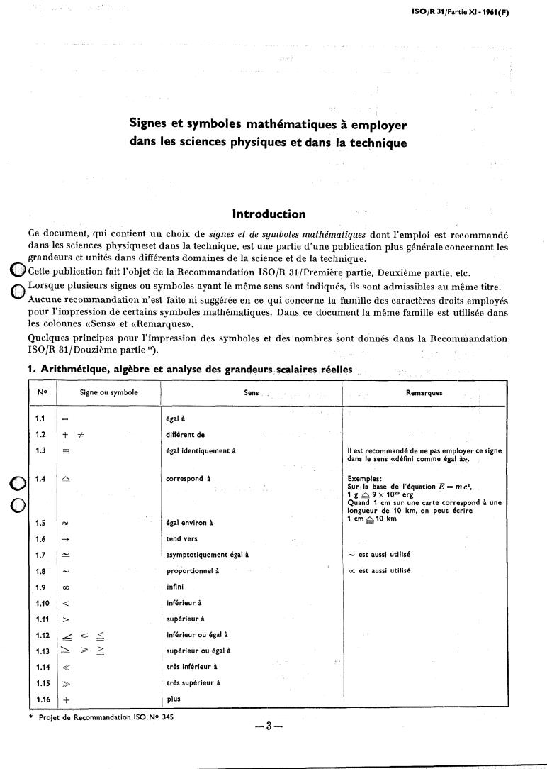 ISO/R 31-11:1961 - Title missing - Legacy paper document
Released:1/1/1961