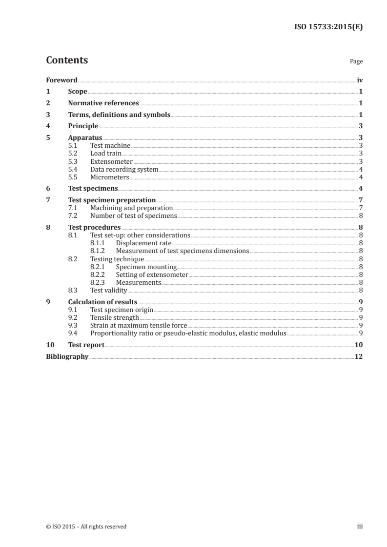 ISO 15733:2015 - Fine ceramics (advanced ceramics, advanced technical ceramics) — Mechanical properties of ceramic composites at ambient temperature in air atmospheric pressure — Determination of tensile properties
Released:8/7/2015