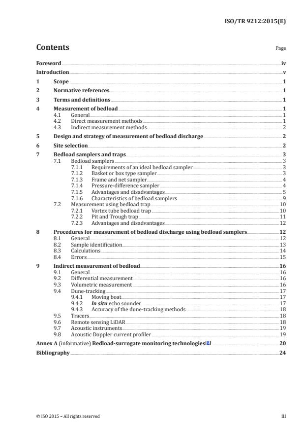 ISO/TR 9212:2015 - Hydrometry -- Methods of measurement of bedload discharge
