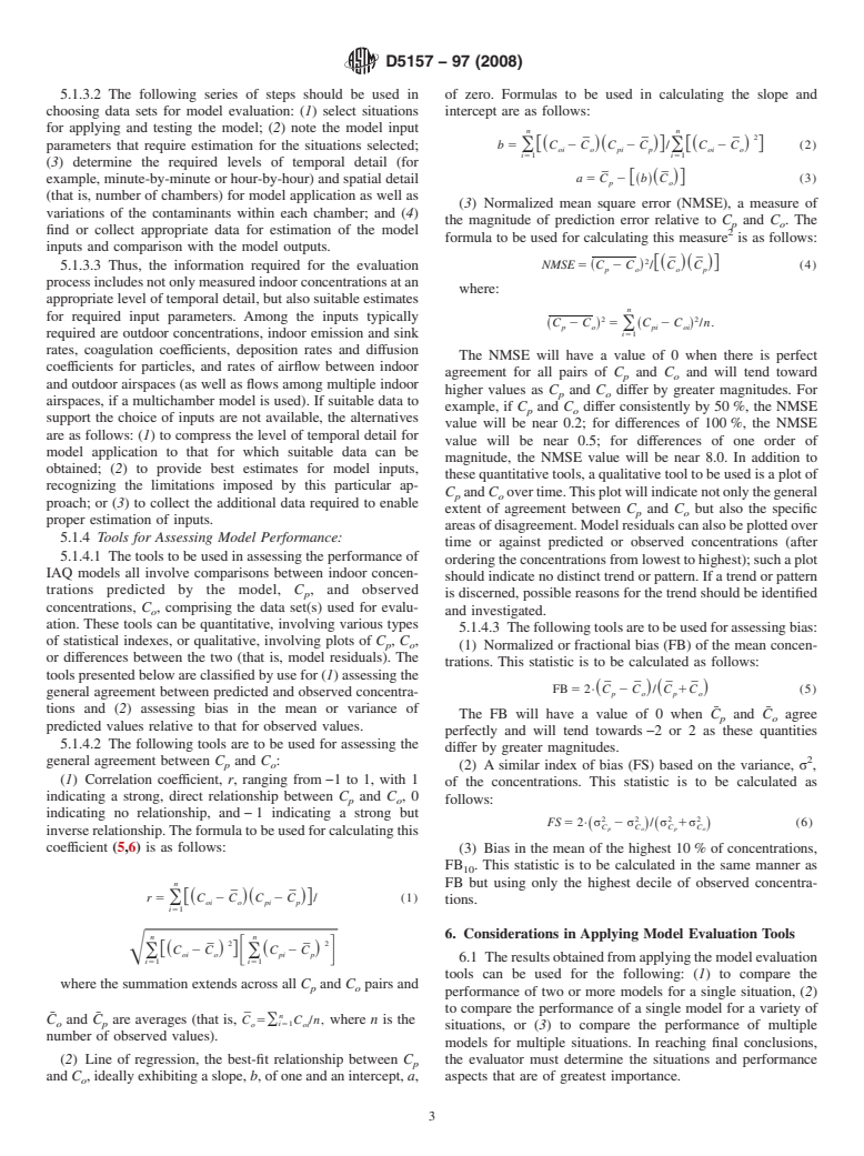 ASTM D5157-97(2008) - Standard Guide for Statistical Evaluation of Indoor Air Quality Models