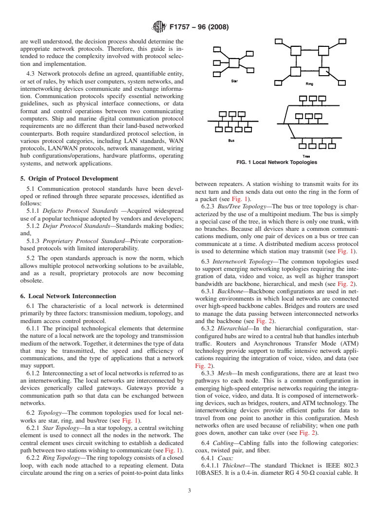 ASTM F1757-96(2008) - Standard Guide for Digital Communication Protocols for Computerized Systems