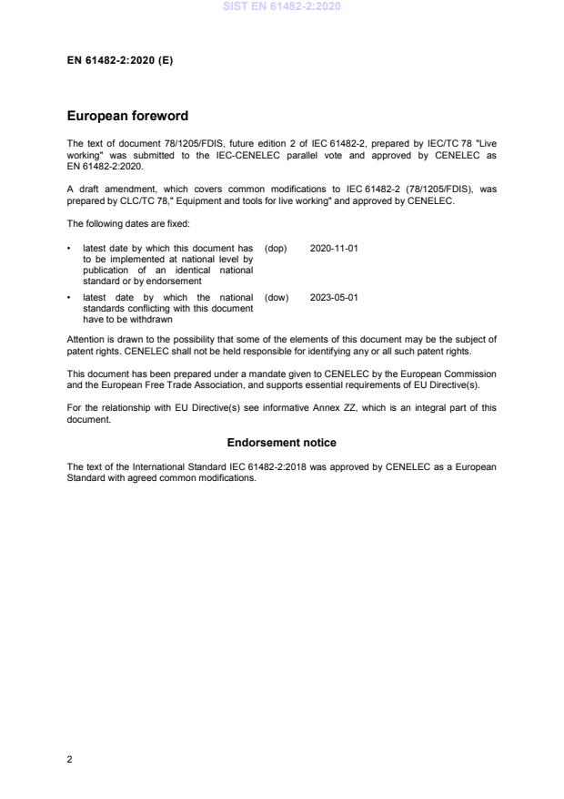 SIST EN 61482-2:2020 SIST EN 61482-2:2020 - Page 4 preview