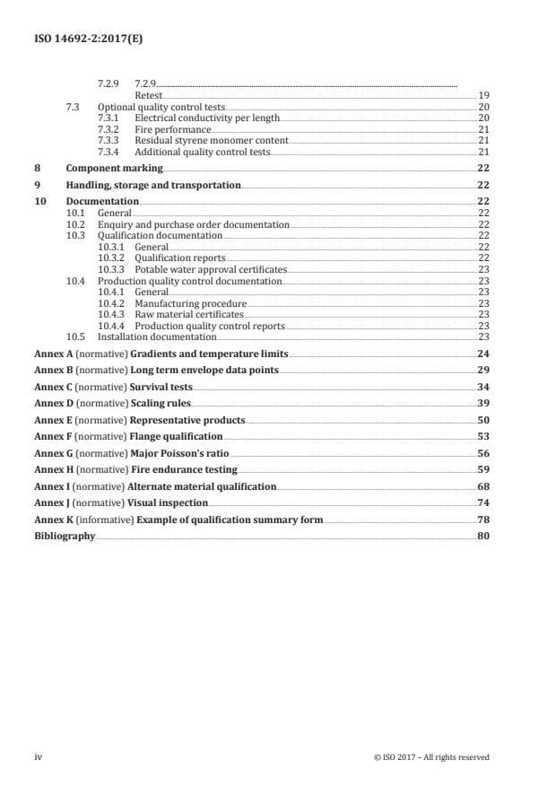 ISO 14692-2:2017 ISO 14692-2:2017 - Petroleum and natural gas industries -- Glass-reinforced plastics (GRP) piping - Page 4 preview