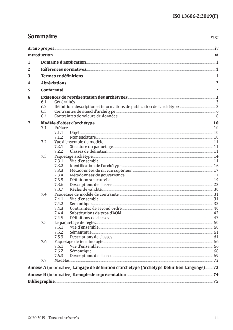 ISO 13606-2:2019 - Informatique de santé — Communication du dossier de santé informatisé — Partie 2: Spécification d'échange d'archétype
Released:6/7/2019