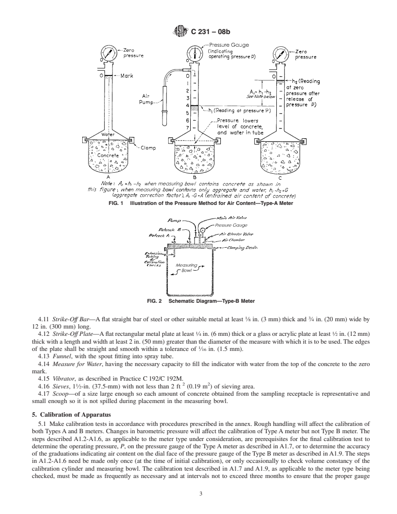 REDLINE ASTM C231-08b - Standard Test Method for  Air Content of Freshly Mixed Concrete by the Pressure Method