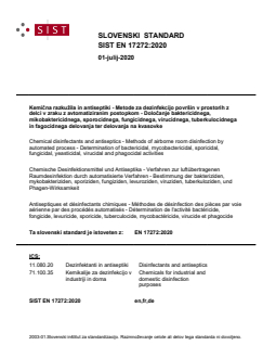 EN 17272:2020 - BARVE - Page 1 preview