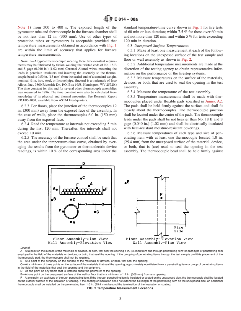 ASTM E814-08a - Standard Test Method for  Fire Tests of Penetration Firestop Systems