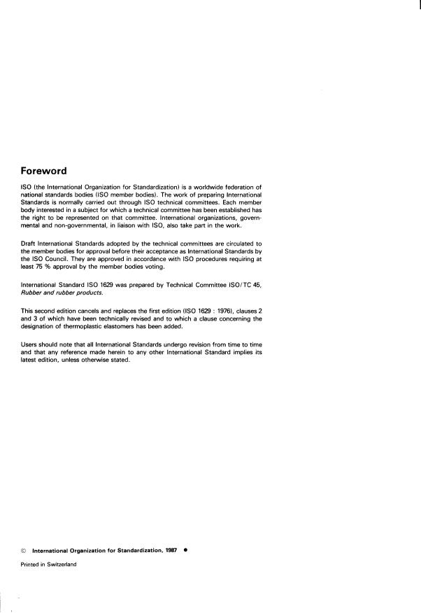 ISO 1629:1987 ISO 1629:1987 - Rubber and latices -- Nomenclature - Page 2 preview