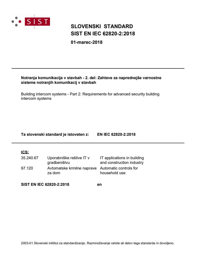 EN IEC 62820-2:2018 - BARVE