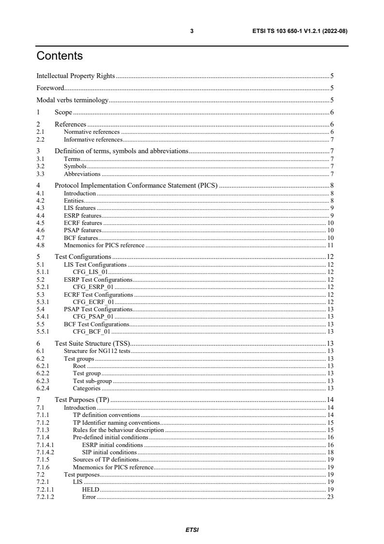 ETSI TS 103 650-1 V1.2.1 (2022-08) - EMTEL; Testing - Conformance test ...