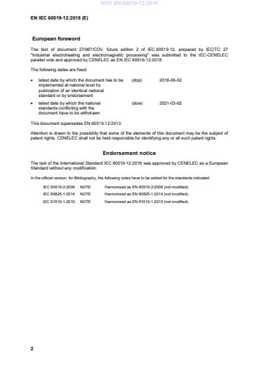 SIST EN IEC 60519-12:2018 SIST EN 60519-12:2018 - Page 4 preview