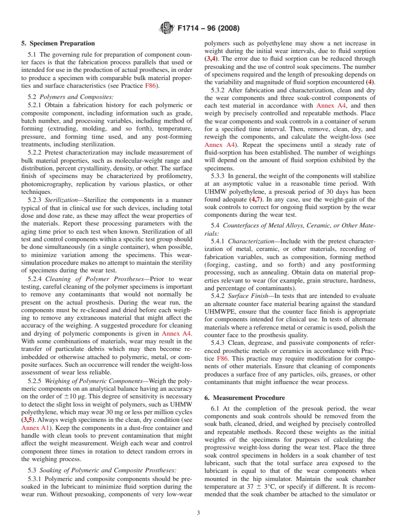 ASTM F1714-96(2008) - Standard Guide for  Gravimetric Wear Assessment of Prosthetic Hip Designs in Simulator Devices