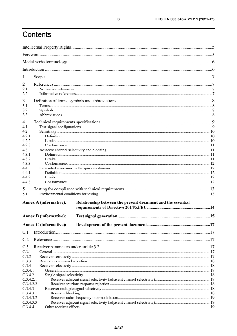 ETSI EN 303 345-2 V1.2.1 (2021-12) - Broadcast Sound Receivers; Part 2: AM broadcast sound service; Harmonised Standard for access to radio spectrum
