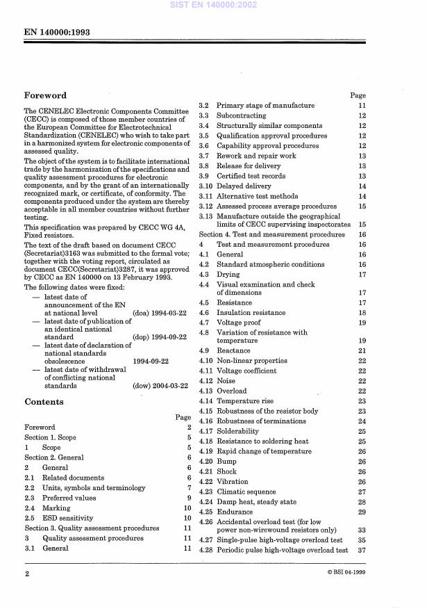 EN 140000:1993 EN 140000:2002 - Page 4 preview