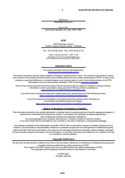 SIST EN 302 208 V3.4.1:2024 ETSI EN 302 208 V3.4.0 (2022-06) - Radio Frequency Identification Equipment operating in the band 865 MHz to 868 MHz with power levels up to 2 W and in the band 915 MHz to 921 MHz with power levels up to 4 W; Harmonised Standard for access to radio spectrum - Page 2 preview