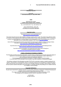 SIST EN 302 208 V3.4.1:2024 ETSI EN 302 208 V3.4.1 (2023-10) - Radio Frequency Identification Equipment operating in the band 865 MHz to 868 MHz with power levels up to 2 W and in the band 915 MHz to 921 MHz with power levels up to 4 W; Harmonised Standard for access to radio spectrum - Page 2 preview