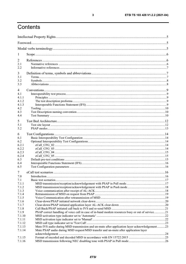 ETSI TS 103 428 V1.2.2 (2021-04) - Mobile Standards Group (MSG); eCall HLAP Interoperability Testing