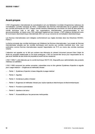 ISO 11608-7:2016 ISO 11608-7:2016 - Systemes d'injection a aiguille pour usage médical -- Exigences et méthodes d'essai - Page 4 preview