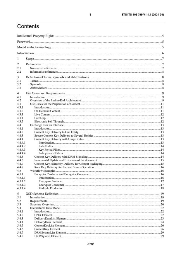 ETSI TS 103 799 V1.1.1 (2021-04) - Publicly Available Specification (PAS); DASH-IF Content Protection Information Exchange Format