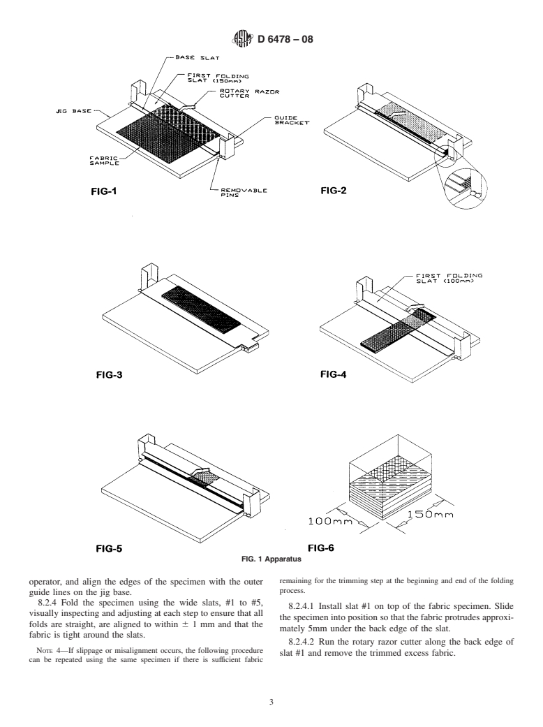 ASTM D6478-08 - Standard Test Method for Determining Specific Packability of Fabrics Used in Inflatable Restraints