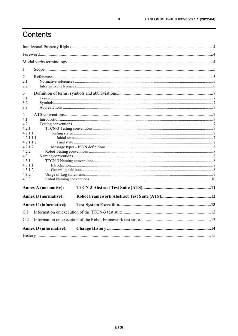 ETSI GS MEC-DEC 032-3 V3.1.1 (2022-04) - Multi-access Edge Computing (MEC); API Conformance Test Specification; Part 3: Abstract Test Suite (ATS)