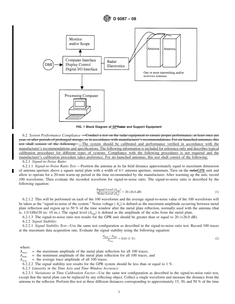 REDLINE ASTM D6087-08 - Standard Test Method for Evaluating Asphalt-Covered Concrete Bridge Decks Using Ground Penetrating Radar