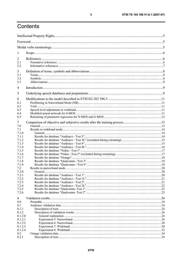 ETSI TS 103 106 V1.6.1 (2021-07) - Speech and multimedia Transmission Quality (STQ); Speech quality performance in the presence of background noise: Background noise transmission for mobile terminals-objective test methods