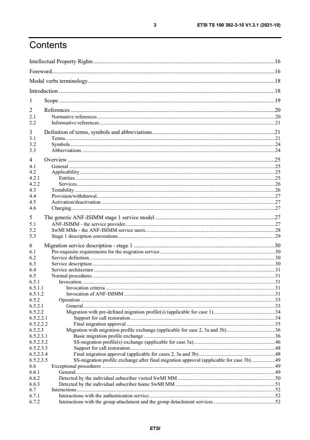 ETSI TS 100 392-3-15 V1.3.1 (2021-10) - Terrestrial Trunked Radio (TETRA); Voice plus Data (V+D); Part 3: Interworking at the Inter-System Interface (ISI); Sub-part 15: Transport layer independent Additional Network Feature, Mobility Management (ANF-ISIMM)
