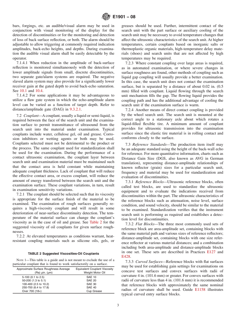 ASTM E1901-08 - Standard Guide for Detection and Evaluation of Discontinuities by Contact Pulse-Echo Straight-Beam Ultrasonic Methods