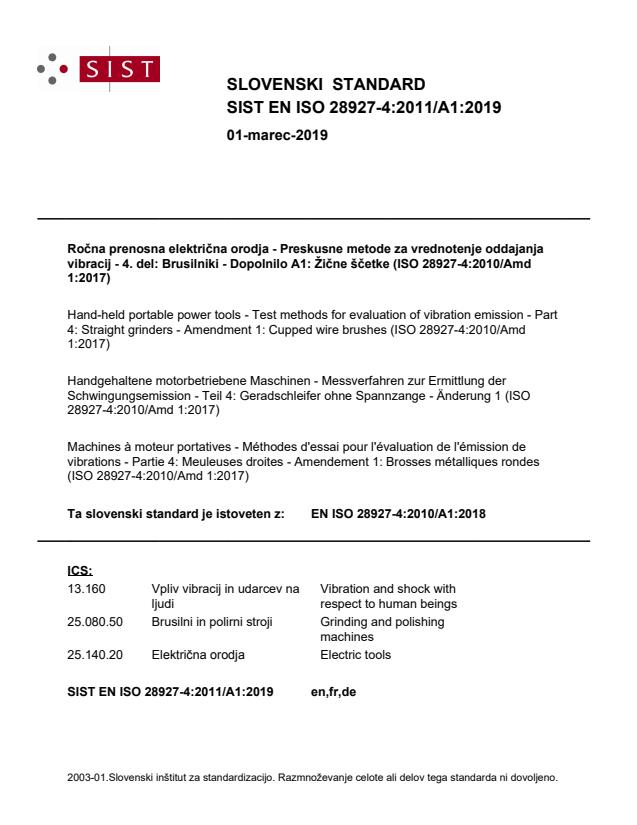 EN ISO 28927-4:2011/A1:2019 - BARVE