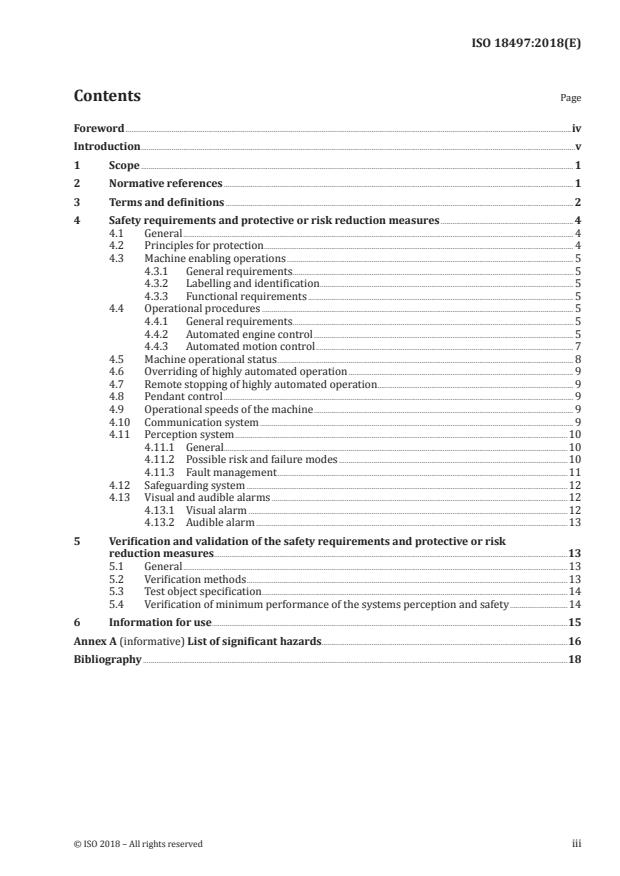 ISO 18497:2018 - Agricultural machinery and tractors -- Safety of highly automated agricultural machines -- Principles for design