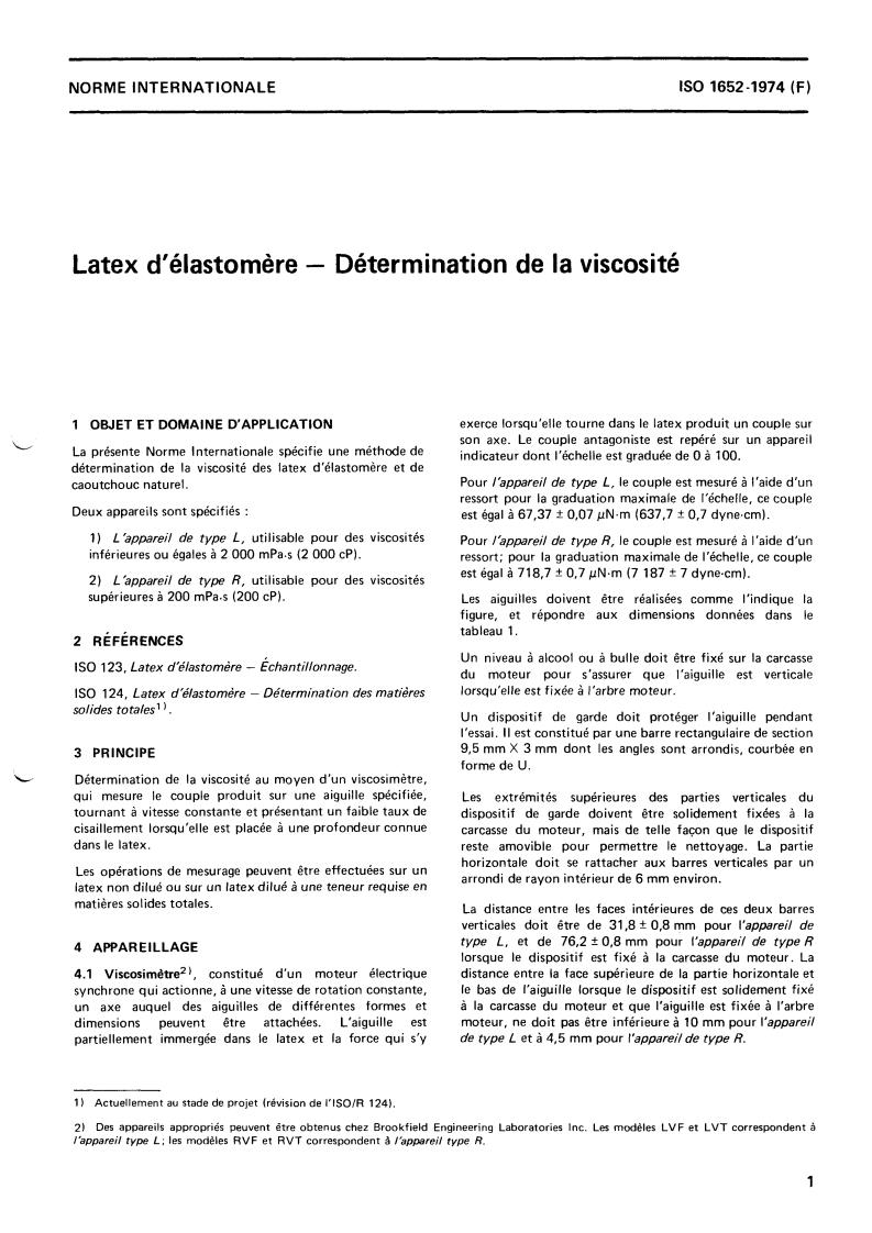 ISO 1652:1974 - Rubber latex — Determination of viscosity
Released:3/1/1974