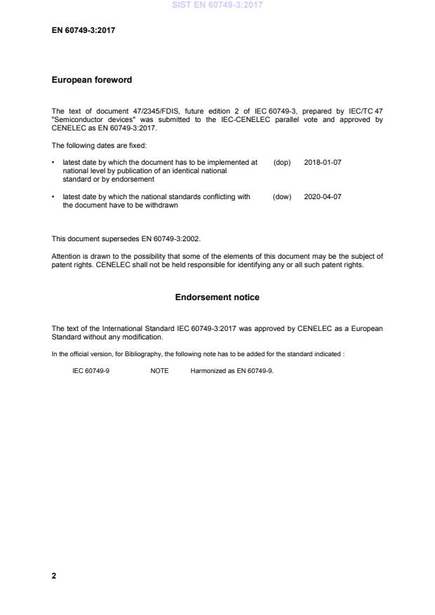 EN 60749-3:2017 EN 60749-3:2017 - Page 4 preview