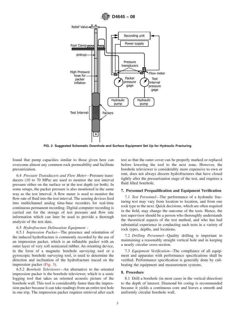 ASTM D4645-08 - Standard Test Method for  Determination of In-Situ Stress in Rock Using Hydraulic Fracturing Method (Withdrawn 2017)