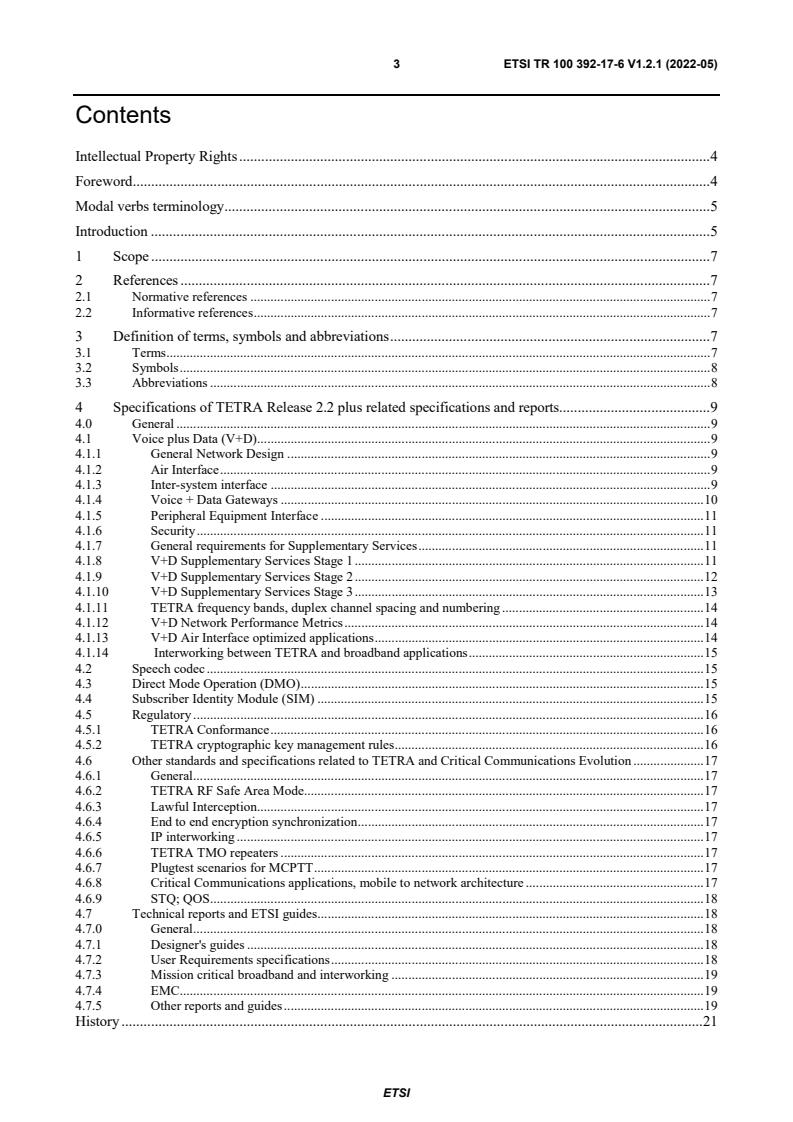 ETSI TR 100 392-17-6 V1.2.1 (2022-05) - TETRA and Critical Communications Evolution (TCCE); Part 17: TETRA V+D, DMO and associated specifications; Sub-part 6: Release 2.2