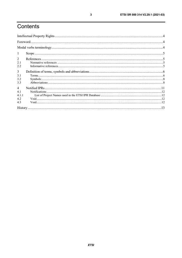 ETSI SR 000 314 V2.29.1 (2021-03) - Intellectual Property Rights (IPRs); Essential, or potentially Essential, IPRs notified to ETSI in respect of ETSI standards