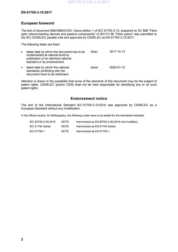 EN 61755-3-10:2017 EN 61755-3-10:2017 - Page 4 preview