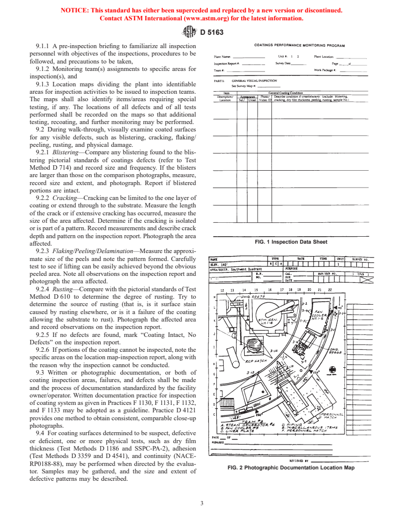 ASTM D5163-91(1996) - Standard Guide for Establishing Procedures to Monitor the Performance of Safety Related Coatings in an Operating Nuclear Power Plant