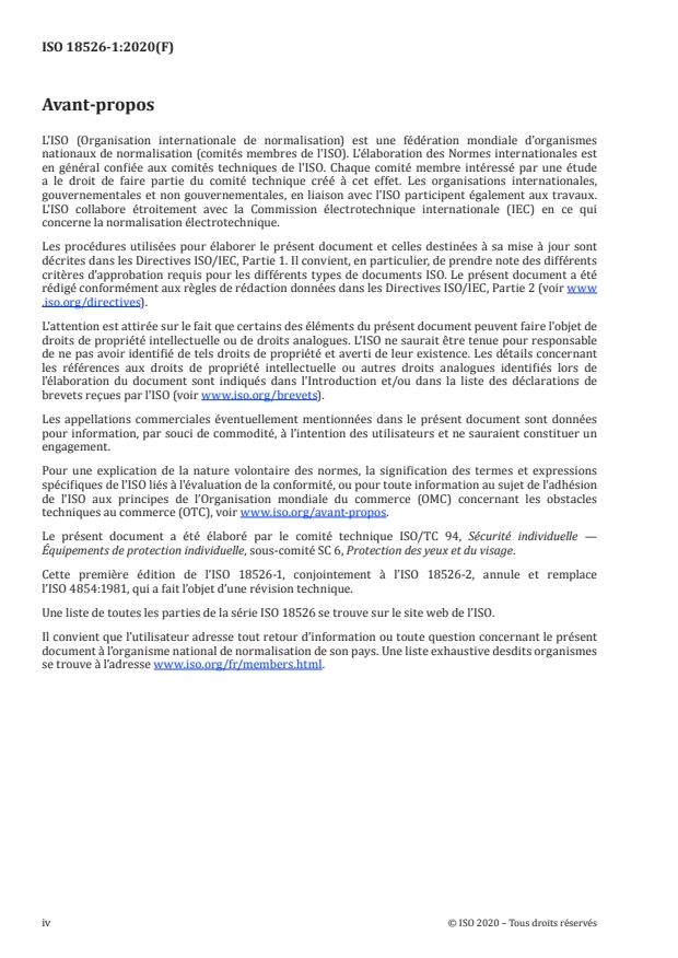 ISO 18526-1:2020 ISO 18526-1:2020 - Protection des yeux et du visage -- Méthodes d'essai - Page 4 preview