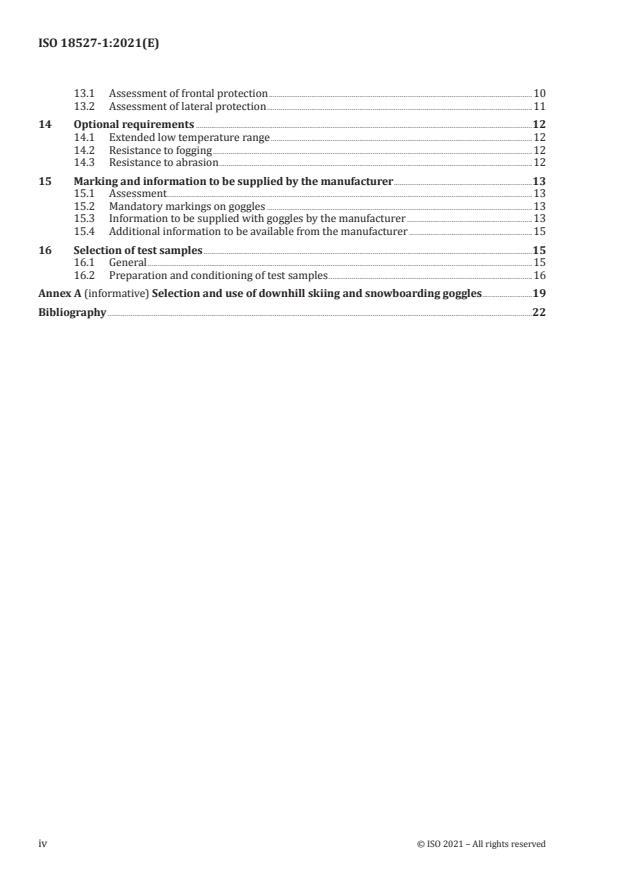 ISO 18527-1:2021 ISO 18527-1:2021 - Eye and face protection for sports use - Page 4 preview
