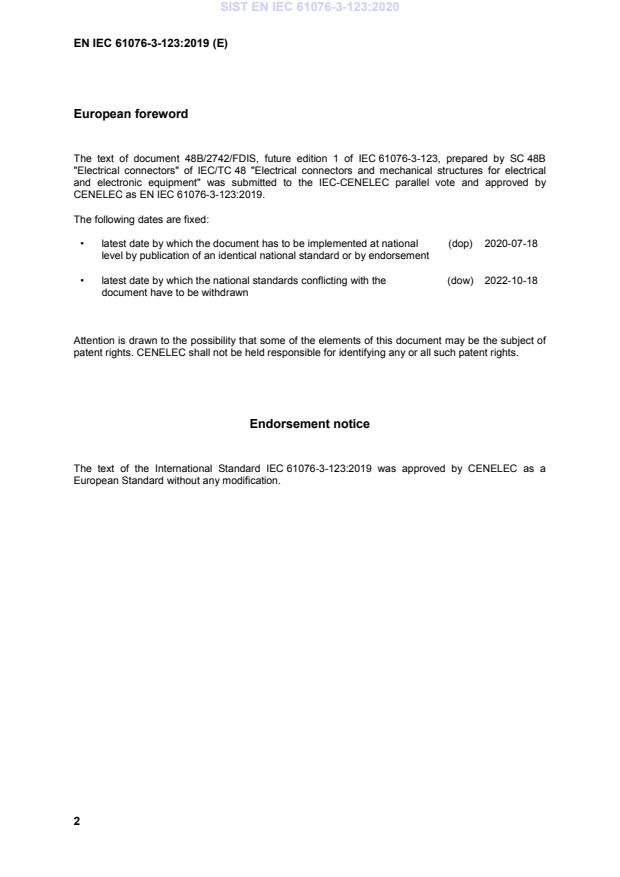 EN IEC 61076-3-123:2019 EN IEC 61076-3-123:2020 - Page 4 preview