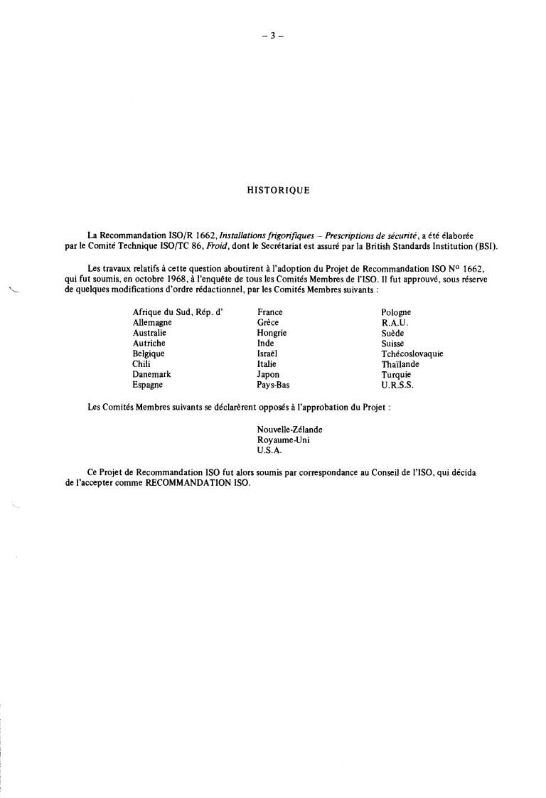 ISO/R 1662:1971 - Refrigerating plants — Safety requirements
Released:1/1/1971